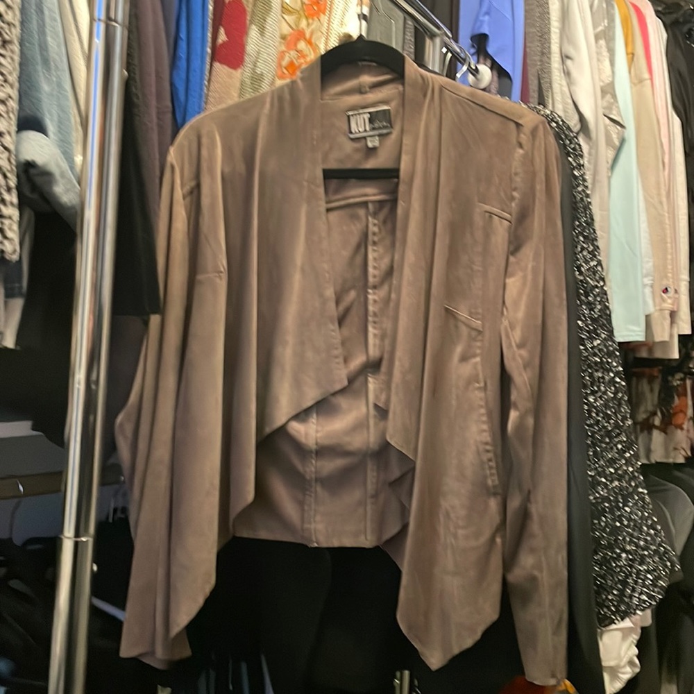 Kur from the Kloth microsuede jacket